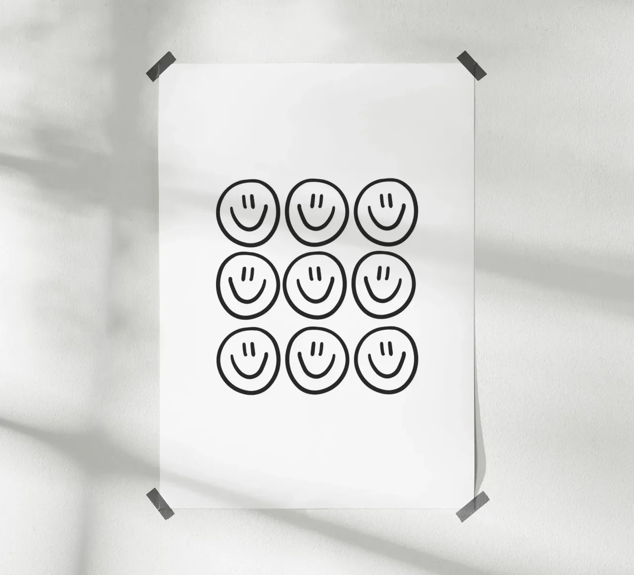 Smile poster con telaio in plastica da KRUTH DESIGN