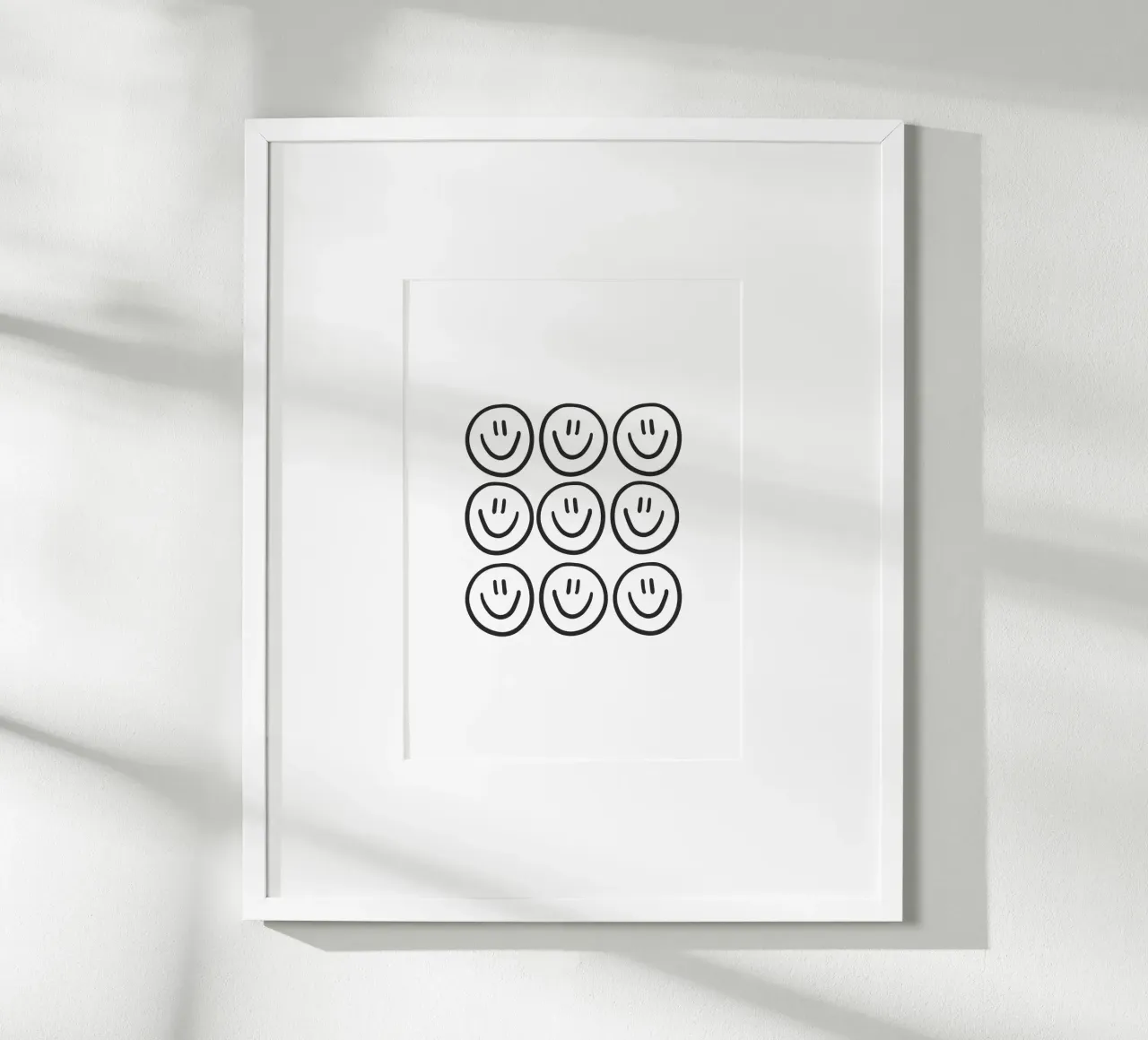 Smile poster con telaio in plastica da KRUTH DESIGN