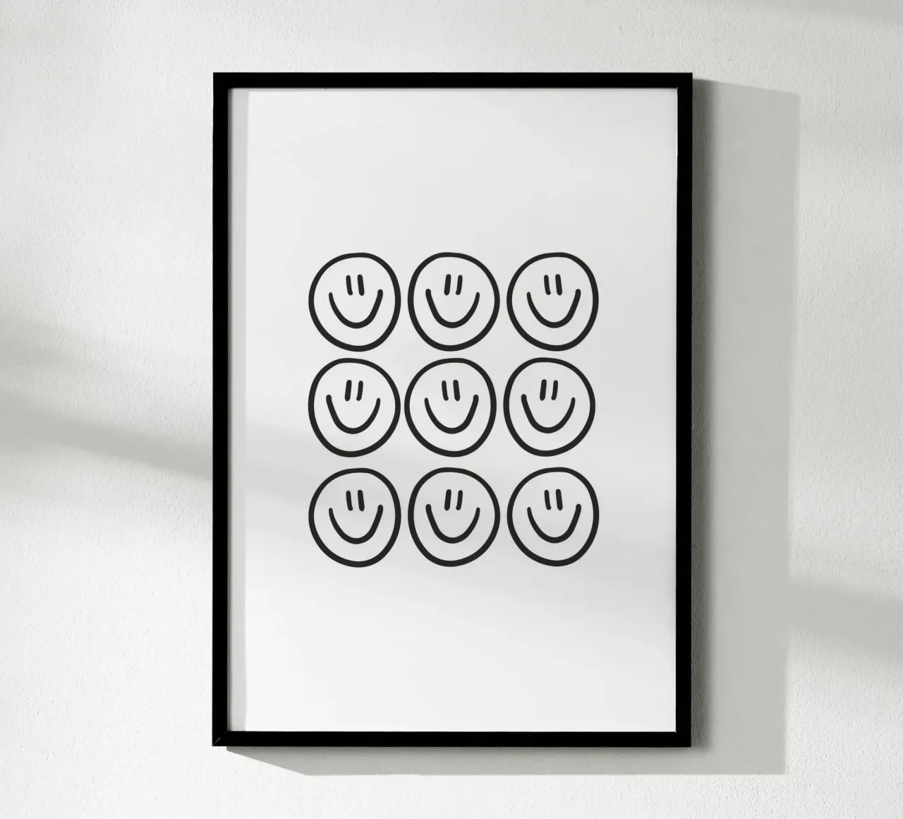 Smile poster con telaio in plastica da KRUTH DESIGN