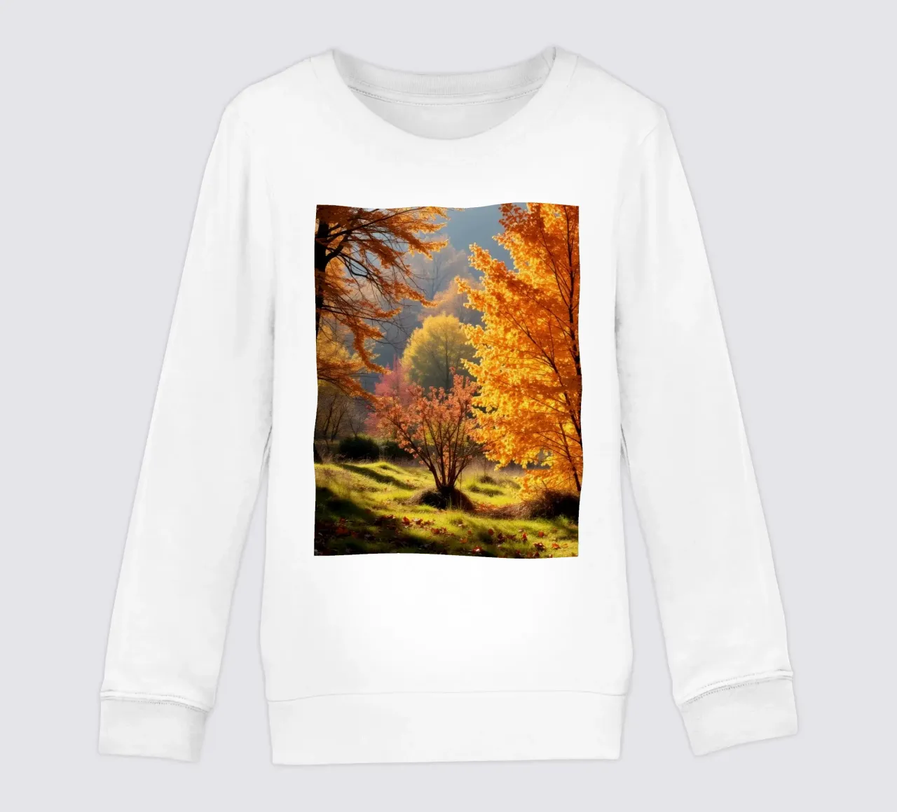 Vibrante fogliame autunnale in una foresta che mostra foglie colorate felpa bambino da DesignDoodle