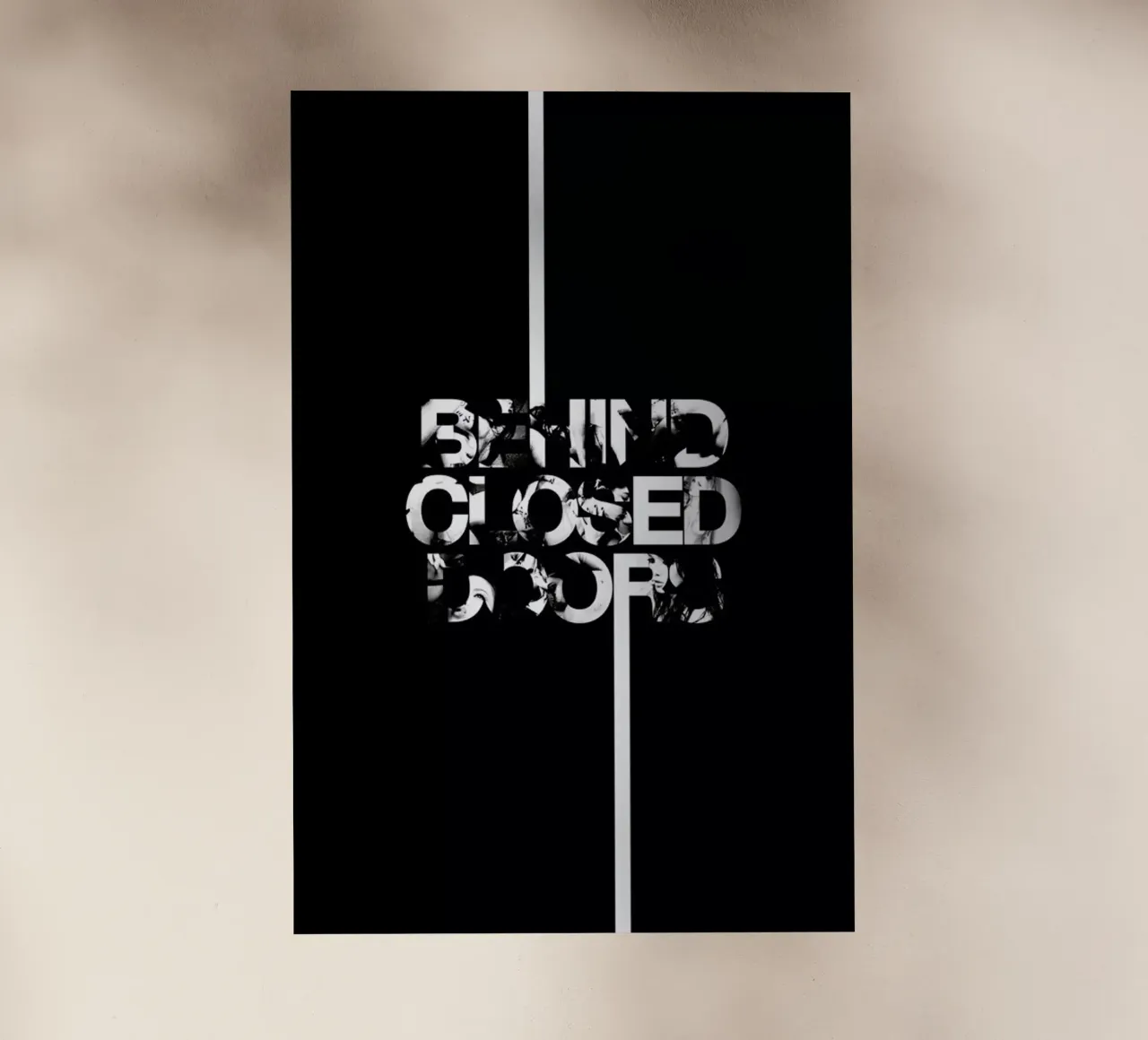 Behind Closed Backlit Folie von Petros Afshar