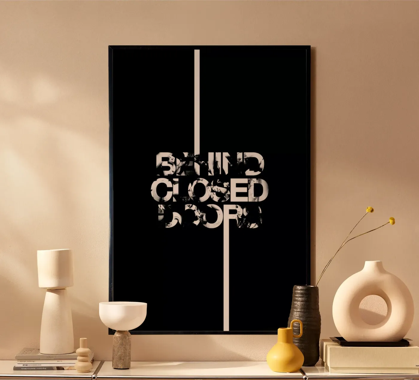 Behind Closed Poster von Petros Afshar
