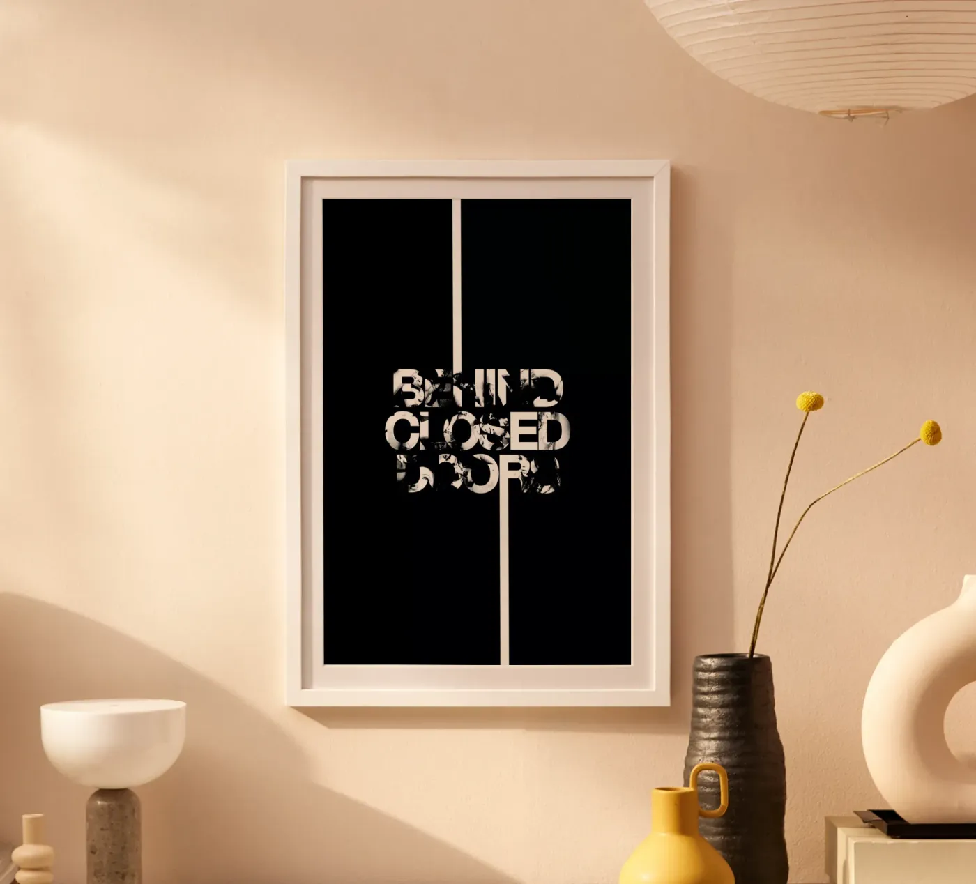 Behind Closed poster da Petros Afshar