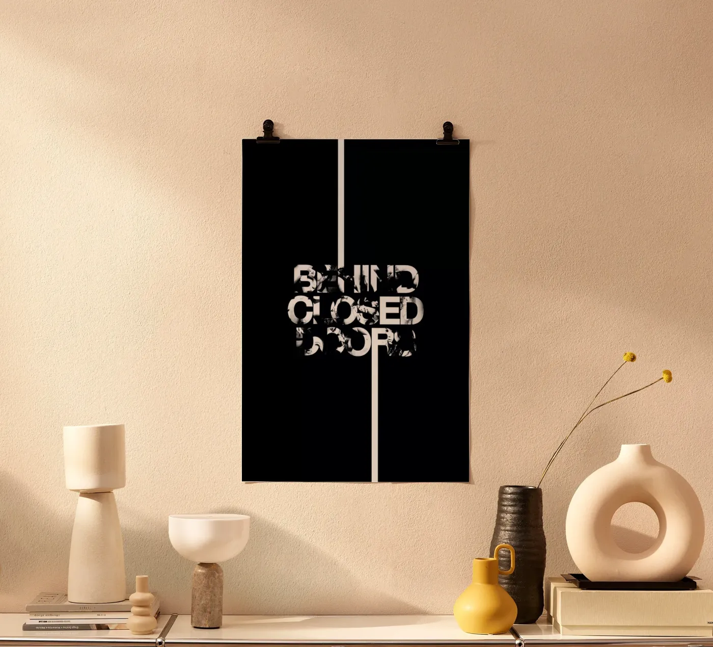 Behind Closed Poster von Petros Afshar