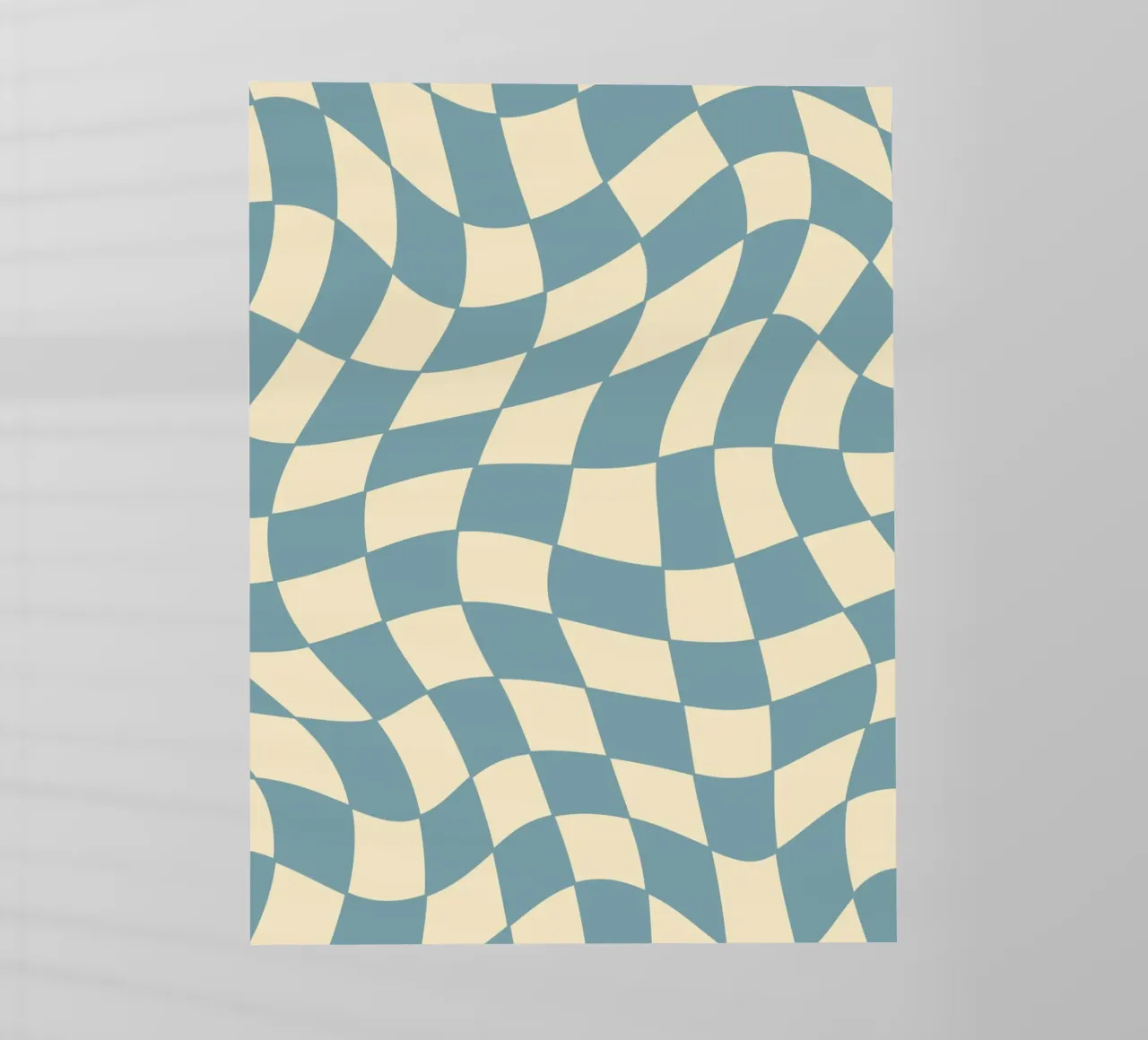 Fließendes Schachbrettmuster blau - gp with the flow pellicola backlit da Illustration Raissa Oltmanns