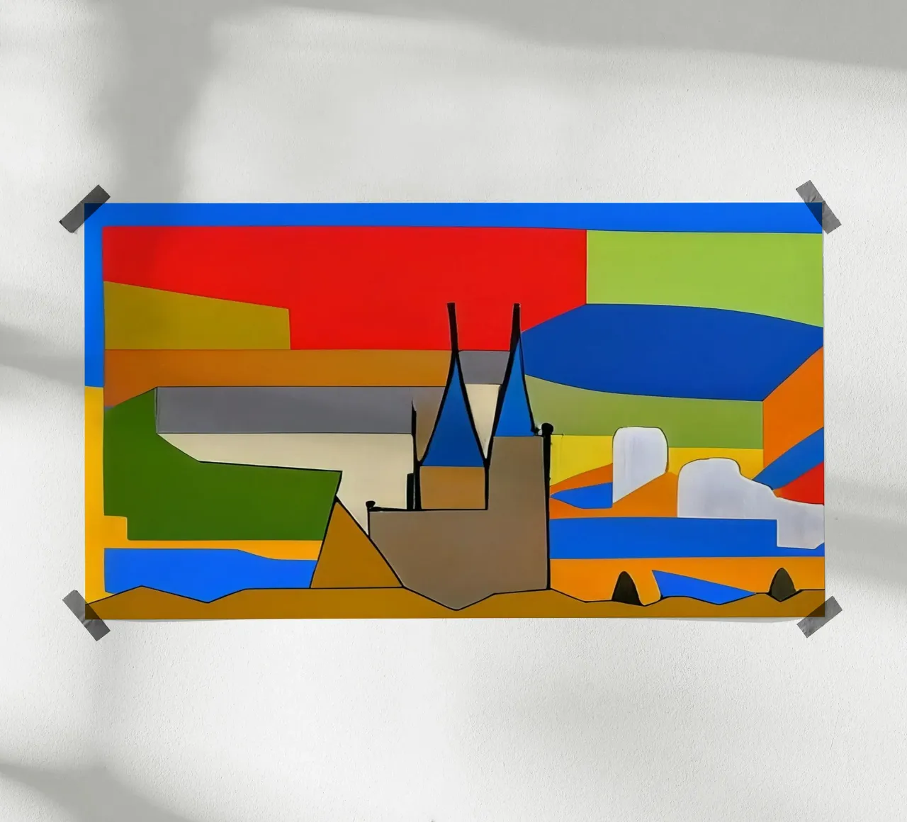 Vista della Cattedrale di Colonia_2 poster da Abstract Art by LK