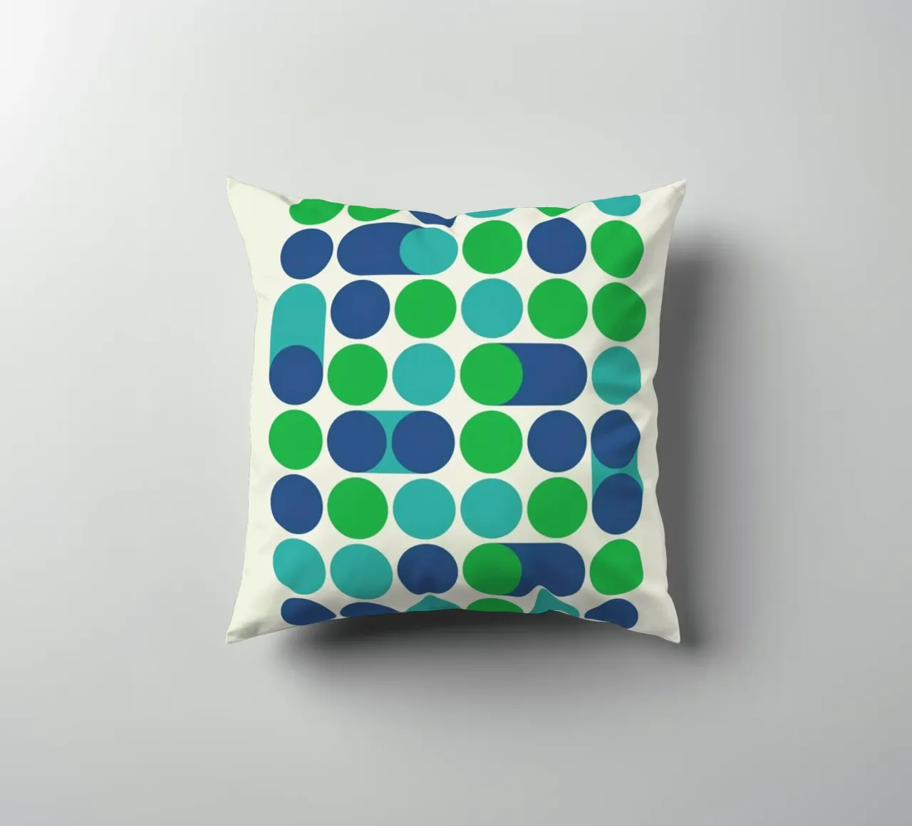 Blue Beep decorative cushion by Bo Lundberg