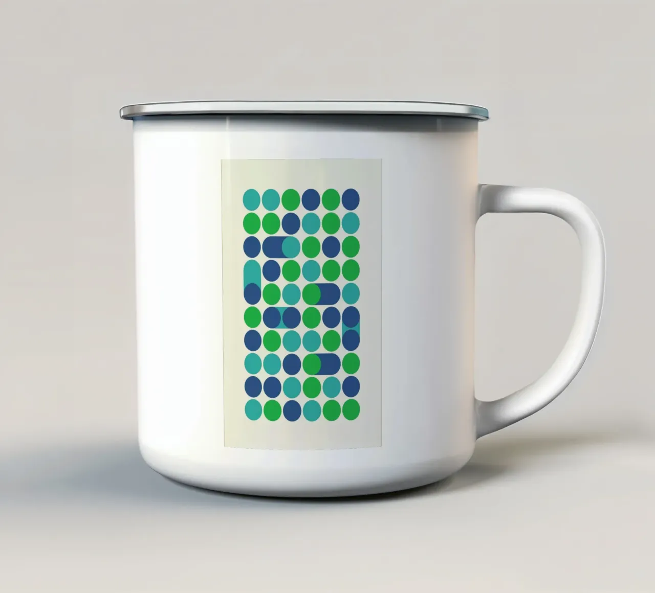 Blue Beep tazza in smalto da Bo Lundberg