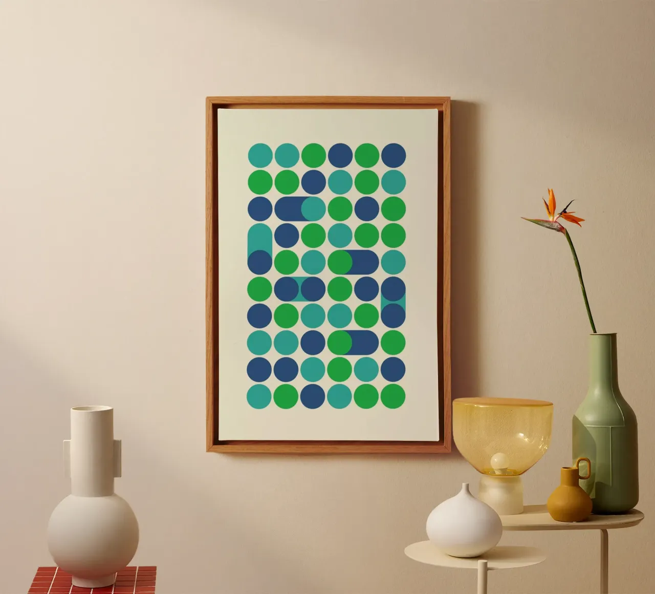 Blue Beep canvas by Bo Lundberg