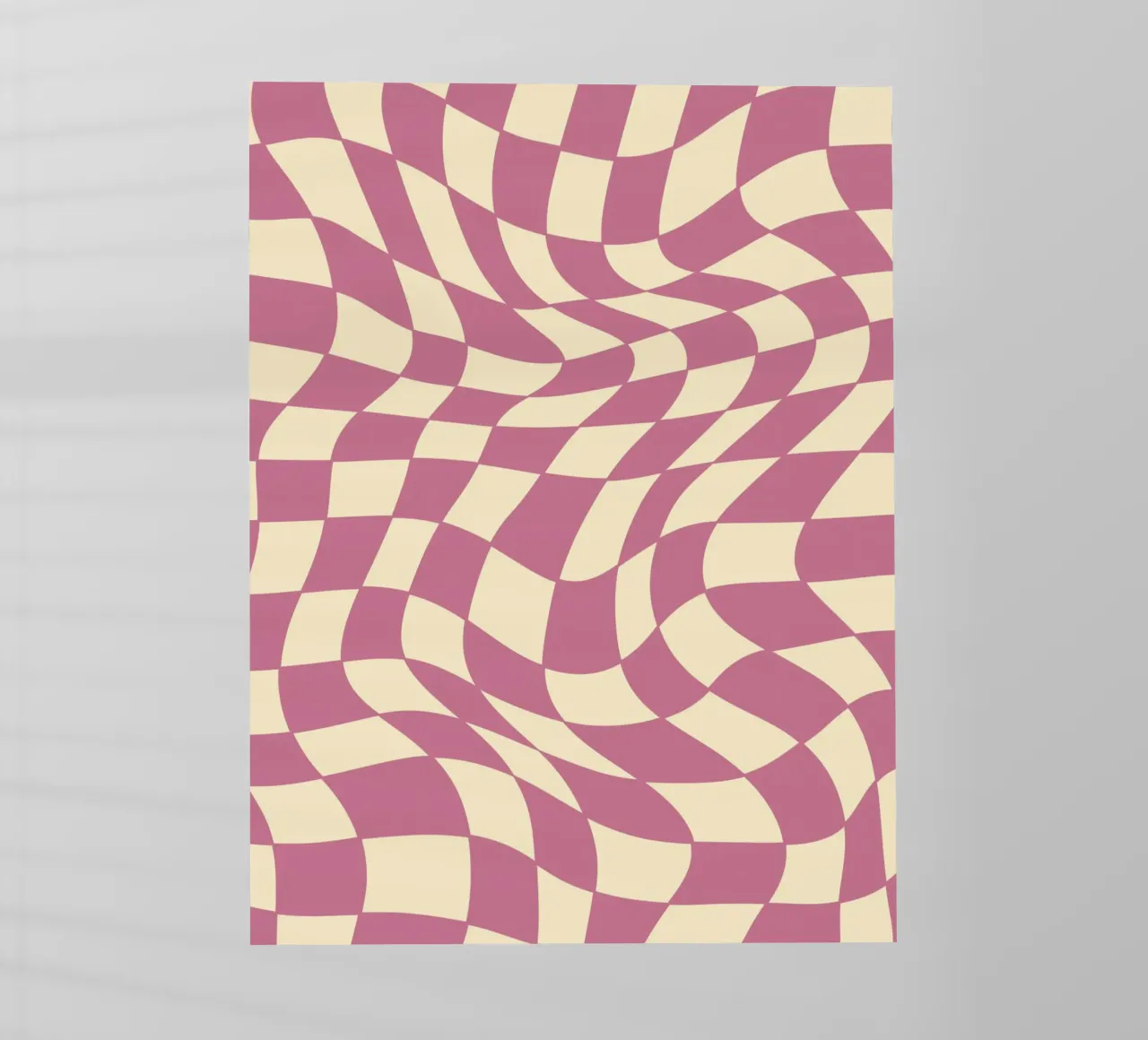 fließendes Schachbrettmuster rosa - do it for yourself pellicola backlit da Illustration Raissa Oltmanns