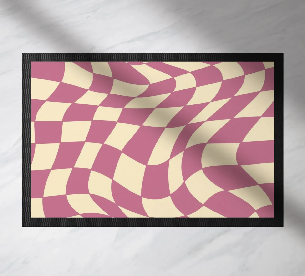 fließendes Schachbrettmuster rosa - do it for yourself zerbino da Illustration Raissa Oltmanns