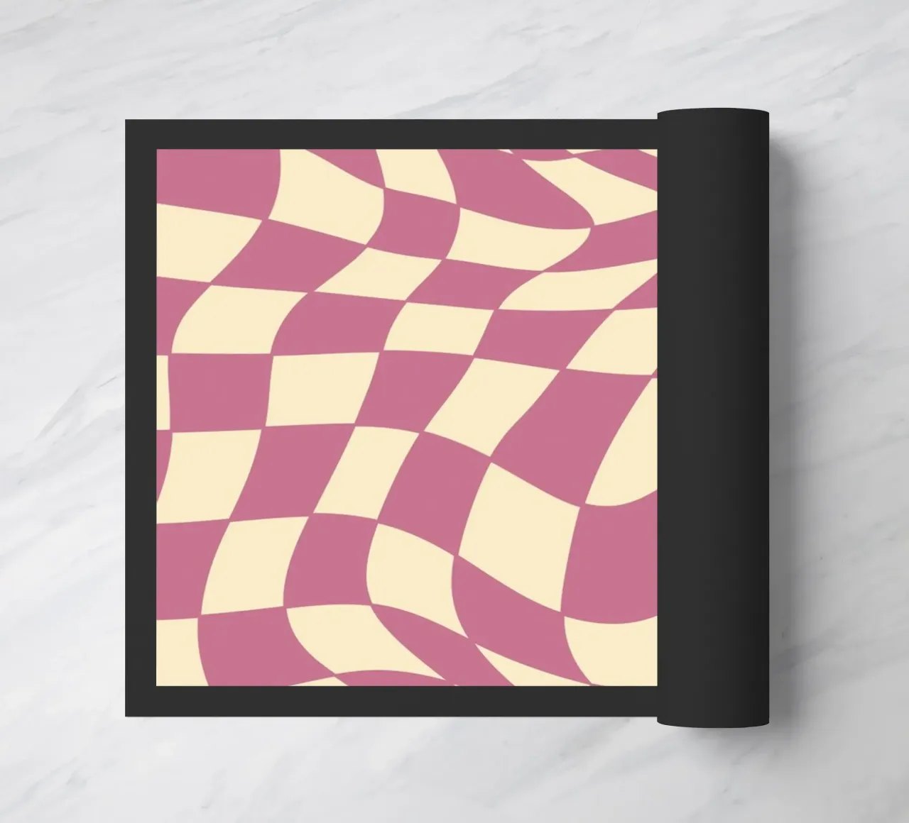 fließendes Schachbrettmuster rosa - do it for yourself zerbino da Illustration Raissa Oltmanns