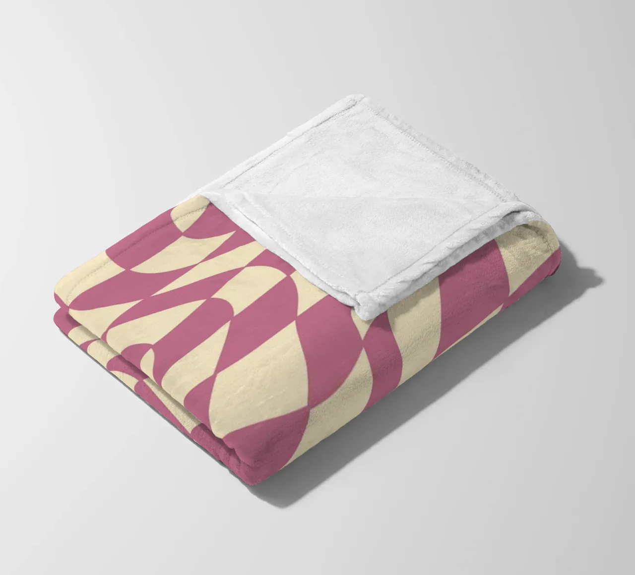 fließendes Schachbrettmuster rosa - do it for yourself coperta in pile da Illustration Raissa Oltmanns