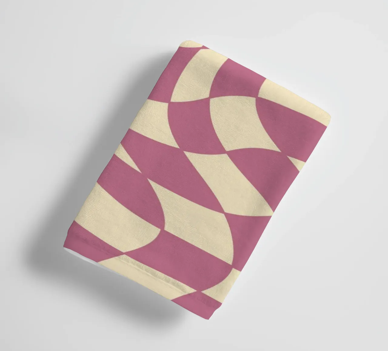 fließendes Schachbrettmuster rosa - do it for yourself asciugamano da bagno da Illustration Raissa Oltmanns