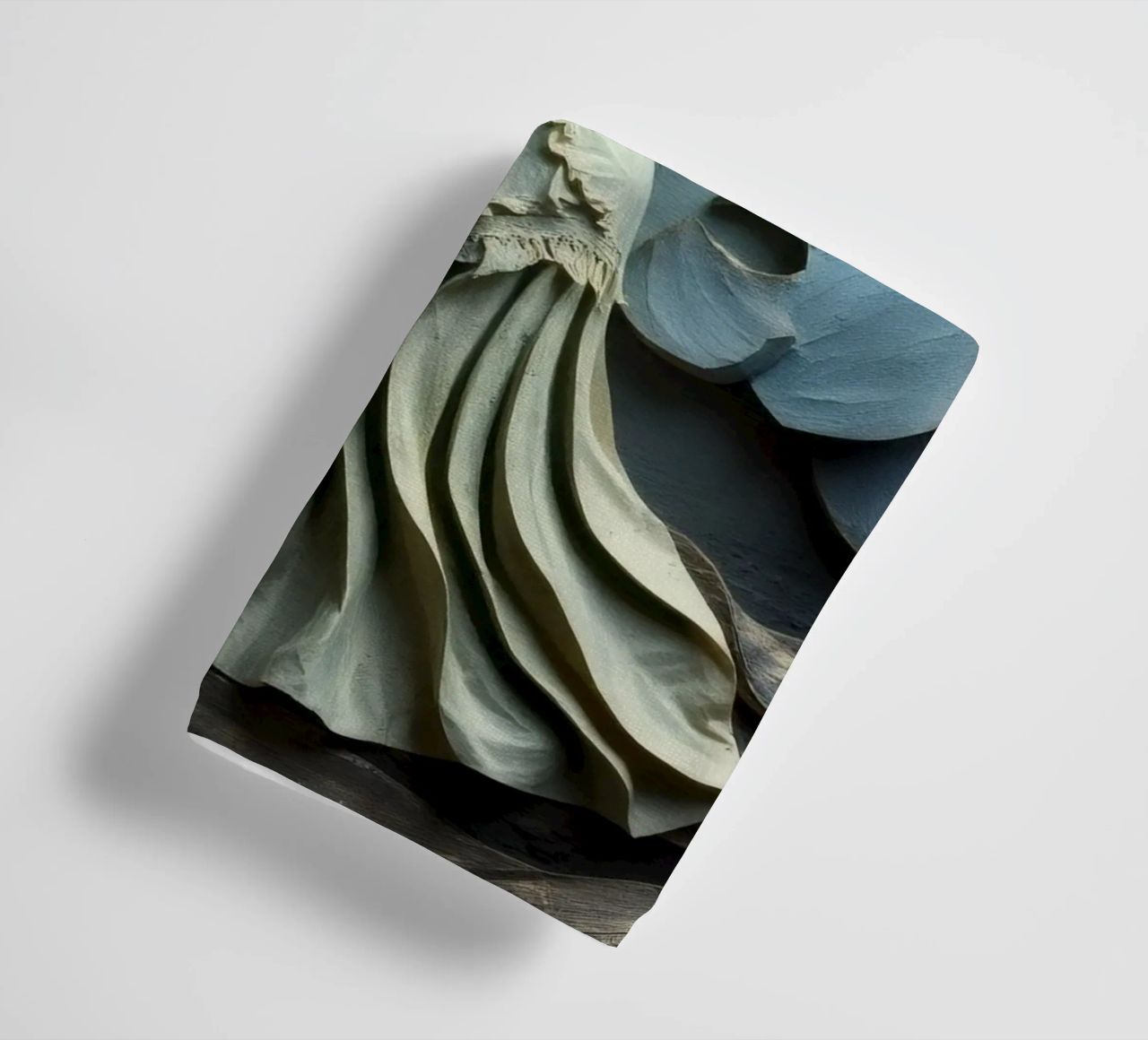 Embracing love amidst artistic waves and clouds towel by DesignDoodle
