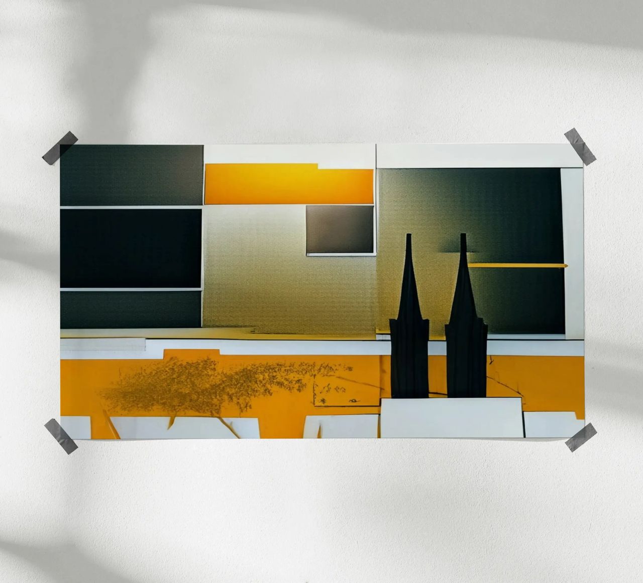 Blick auf Kölner Dom_3 Poster von Abstract Art by LK