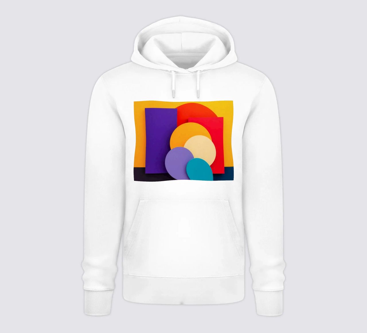 Le forme geometriche colorate creano un design astratto felpa con cappuccio da DesignDoodle