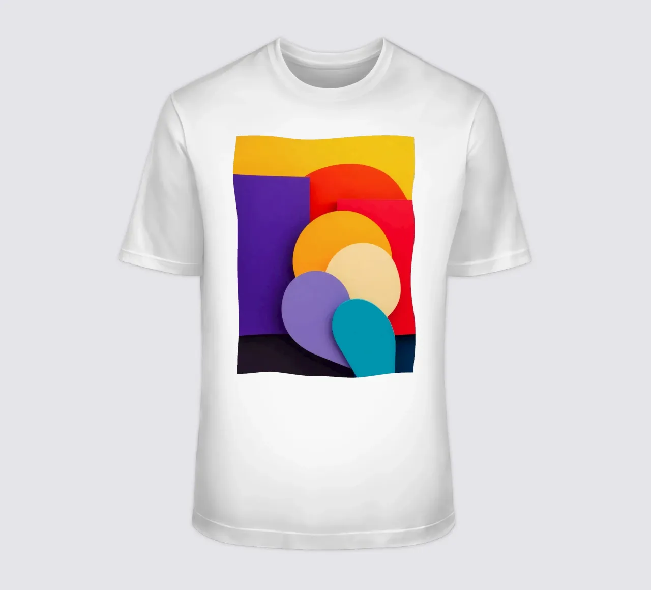 Le forme geometriche colorate creano un design astratto t-shirt da DesignDoodle