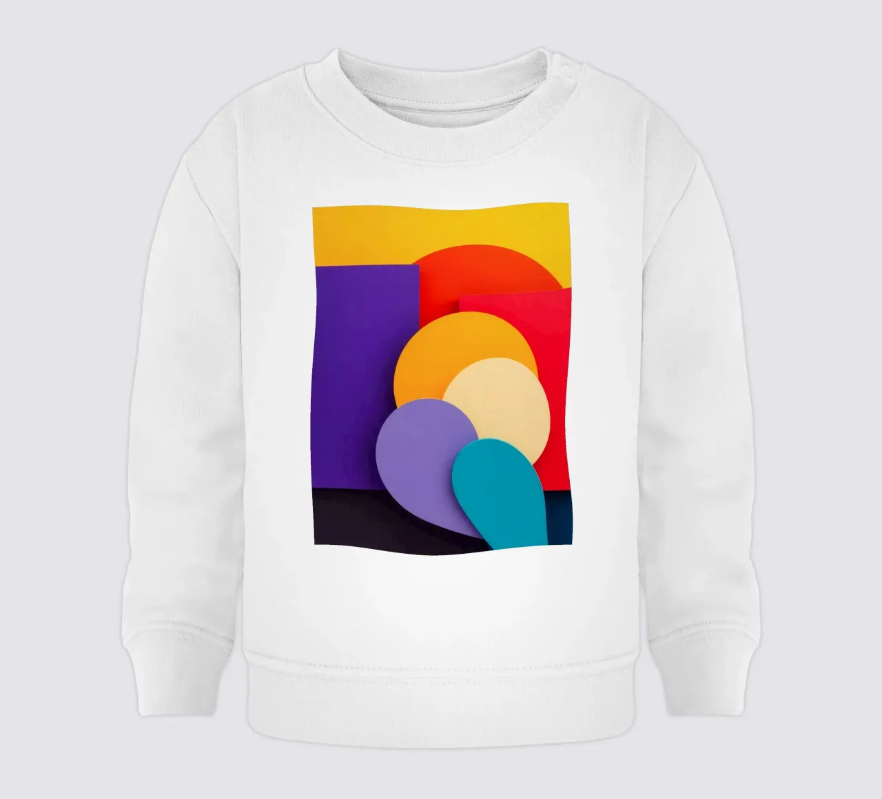 Le forme geometriche colorate creano un design astratto felpa neonato da DesignDoodle