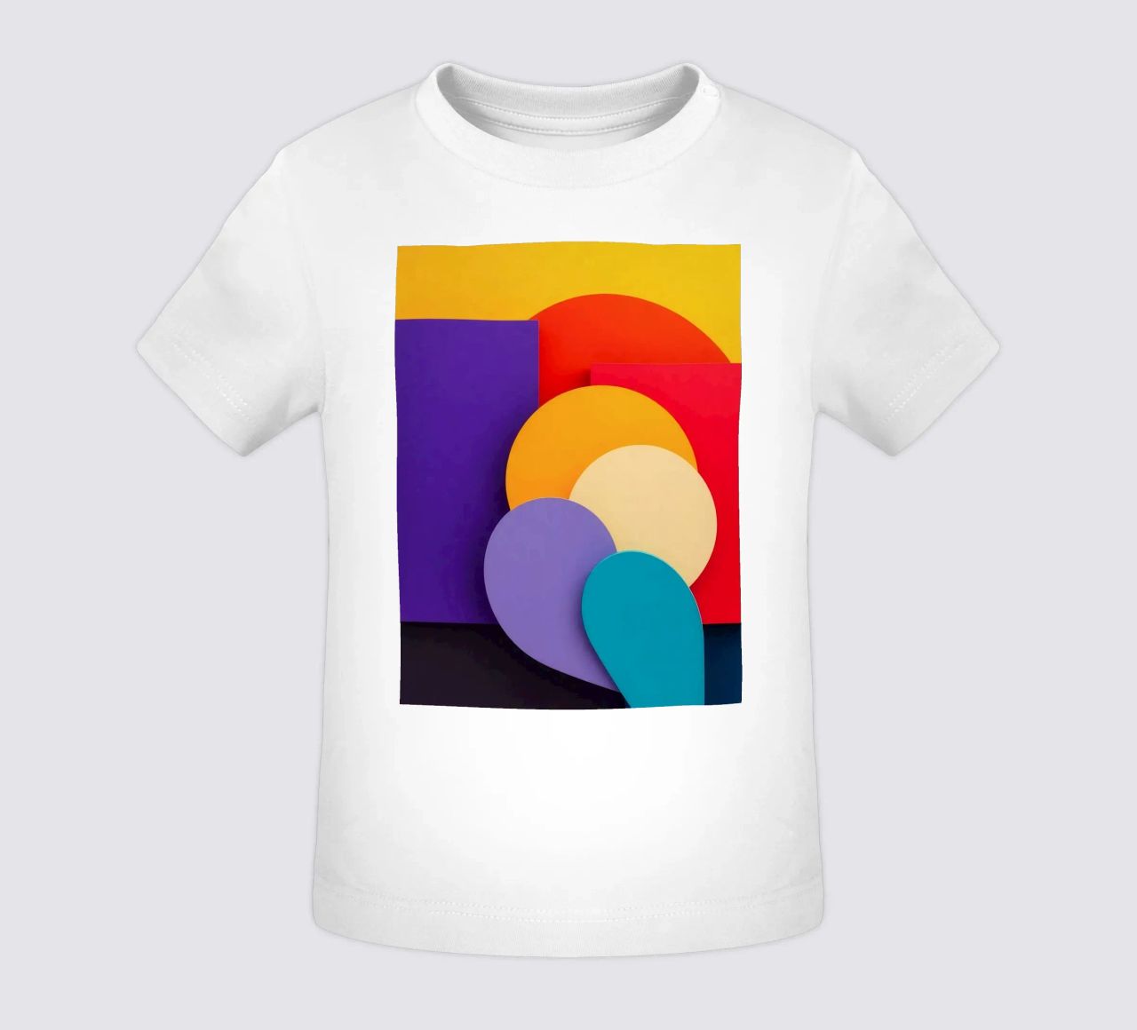 Le forme geometriche colorate creano un design astratto maglietta neonato da DesignDoodle
