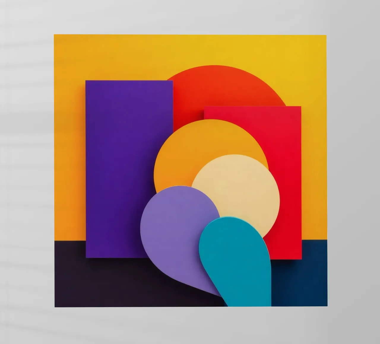 Le forme geometriche colorate creano un design astratto pellicola backlit da DesignDoodle