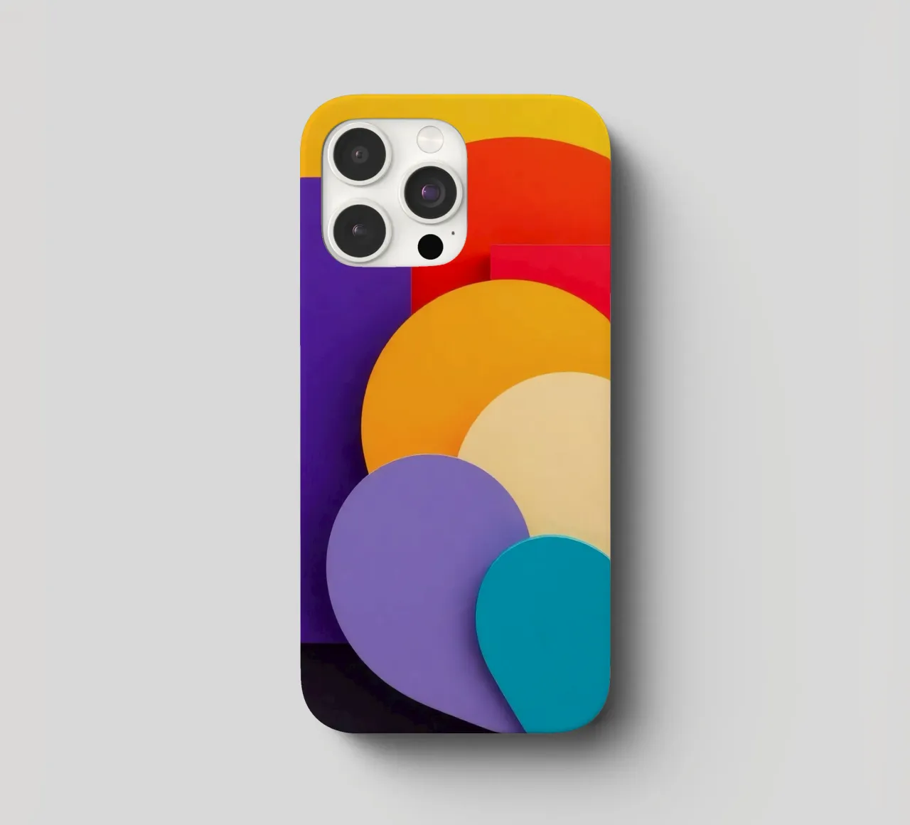 Le forme geometriche colorate creano un design astratto cover iphone da DesignDoodle