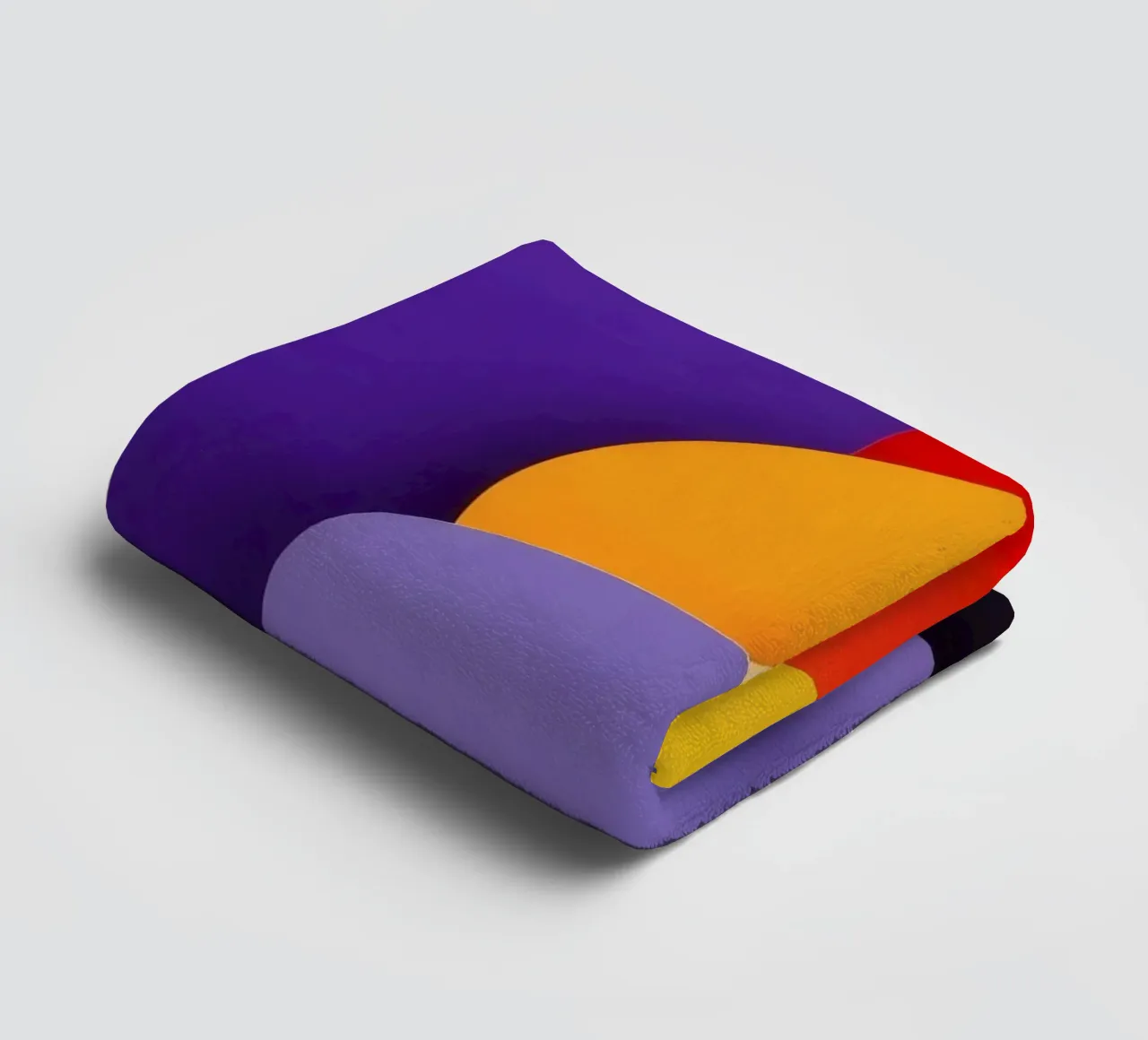 Colorful geometric shapes create an abstract design towel by DesignDoodle