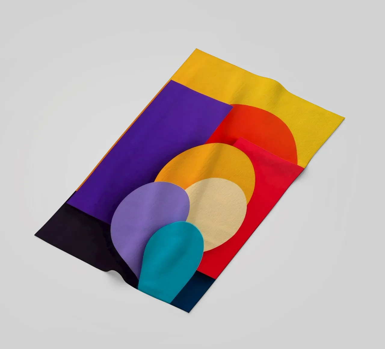 Le forme geometriche colorate creano un design astratto telo mare da DesignDoodle