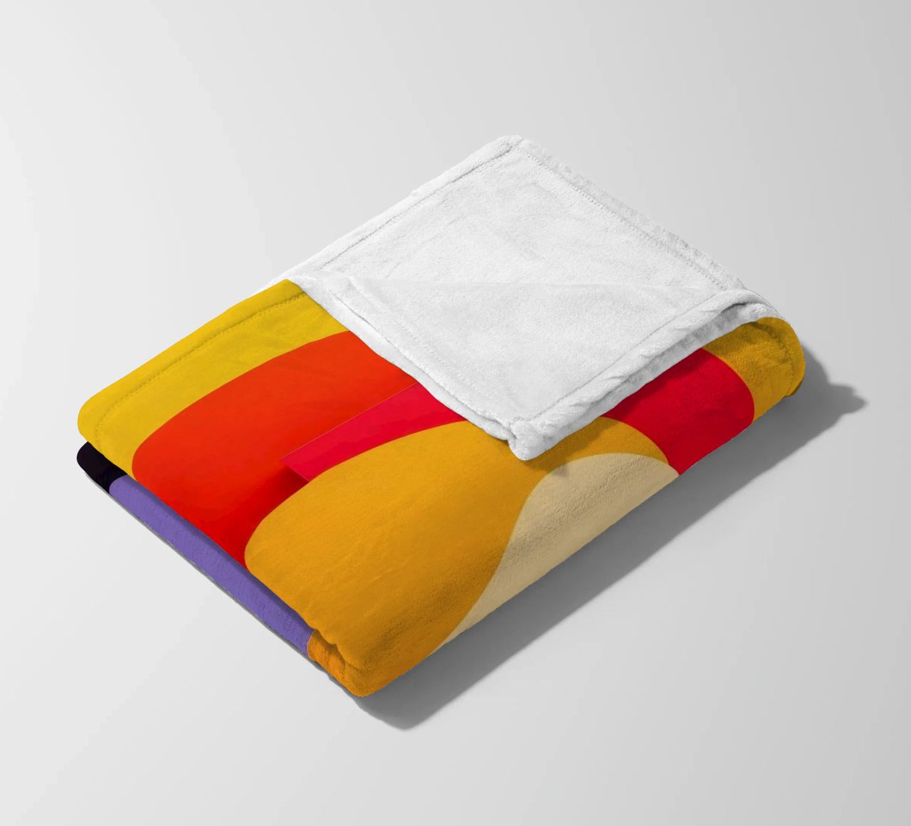 Le forme geometriche colorate creano un design astratto coperta in pile da DesignDoodle