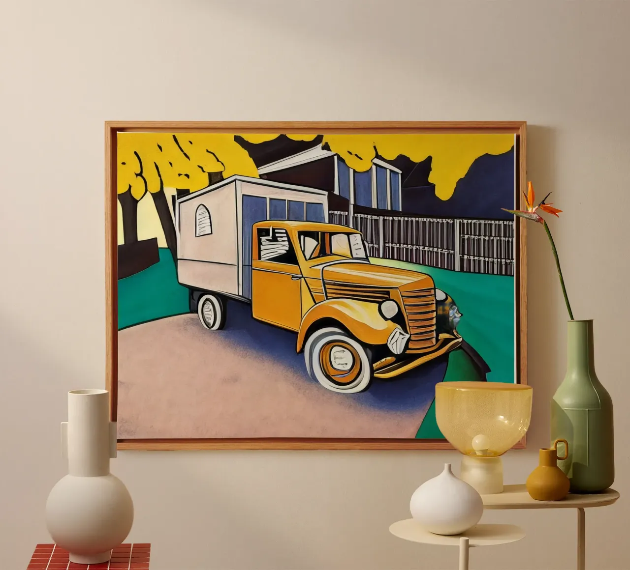 Oldtimer_1 canvas van Abstract Art by LK