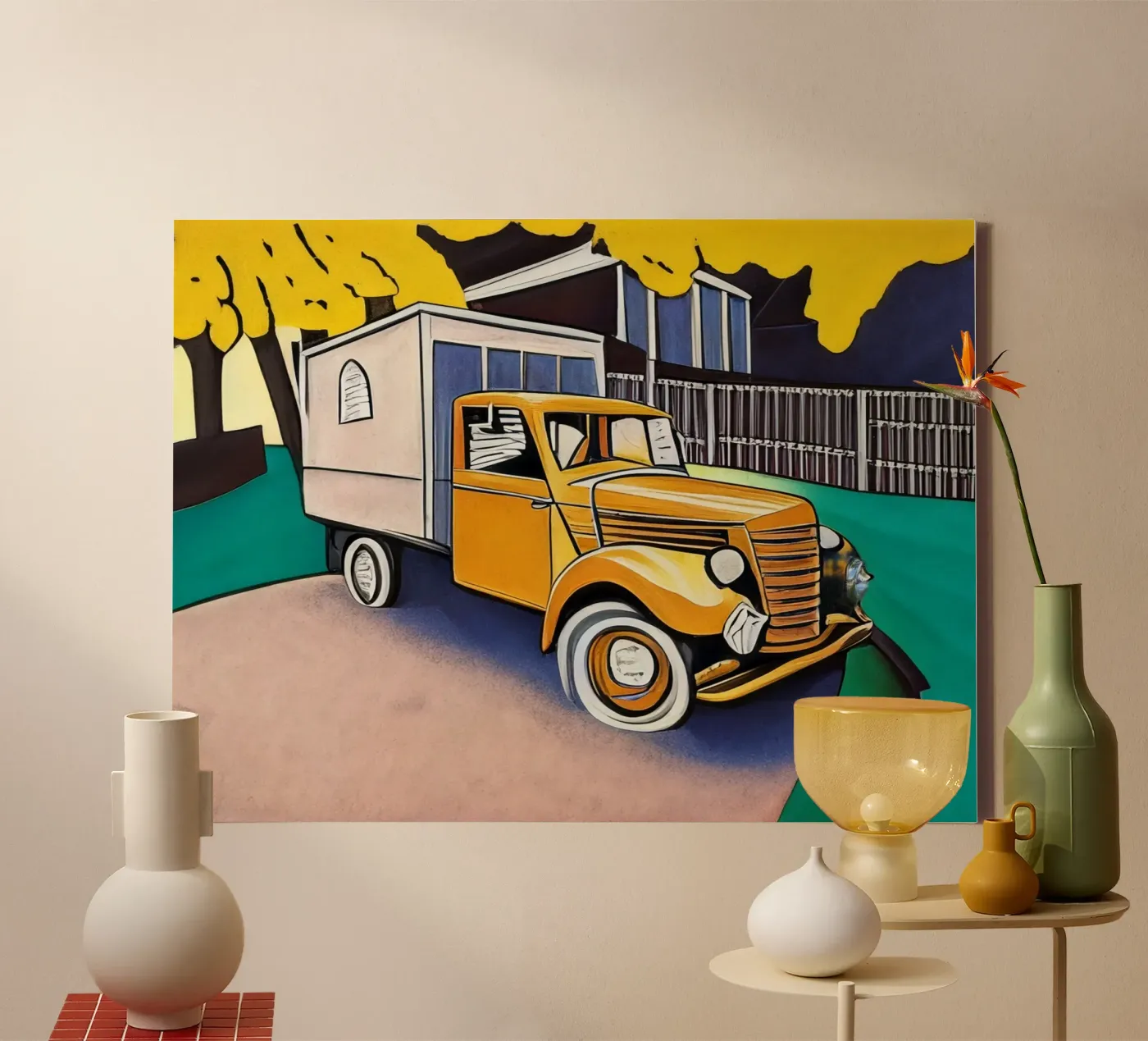 Oldtimer_1 Leinwand von Abstract Art by LK