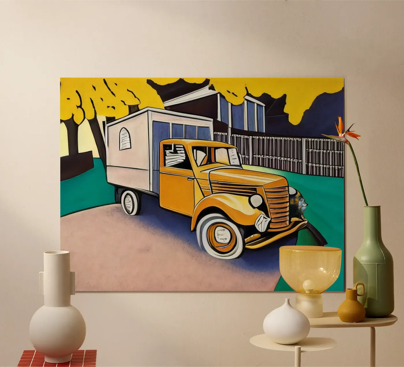 Vintage car_1 Poster von Abstract Art by LK