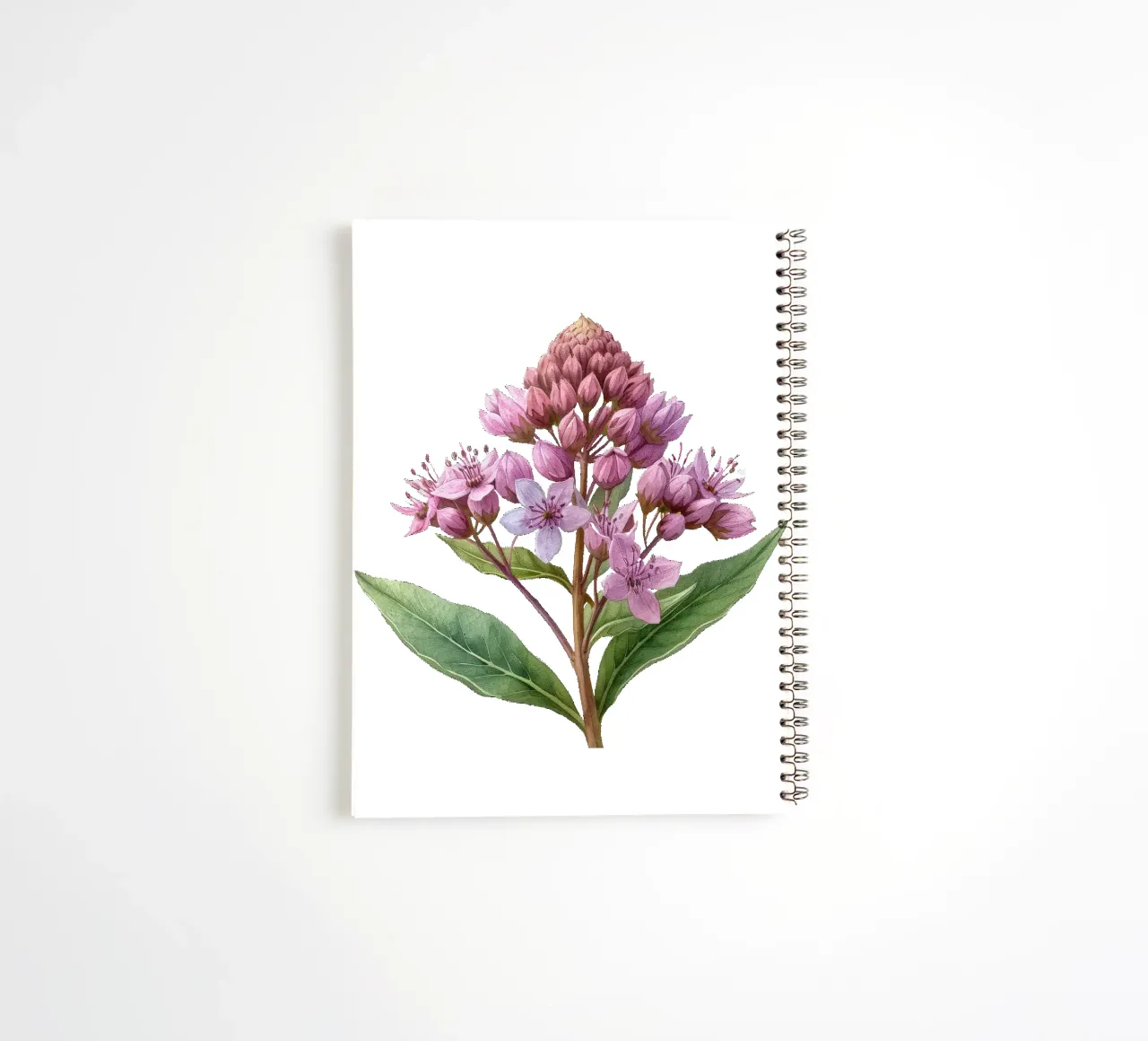 Joe Pye Weed Flower 2 spiral notebook by Bold Blooms