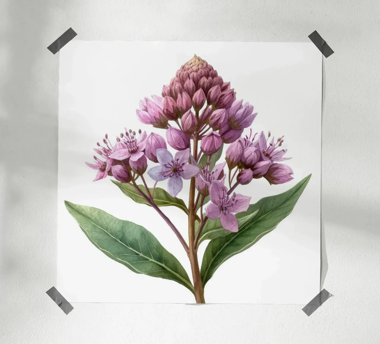 Joe Pye Weed Fiore 2 carta hahnemühle da Bold Blooms