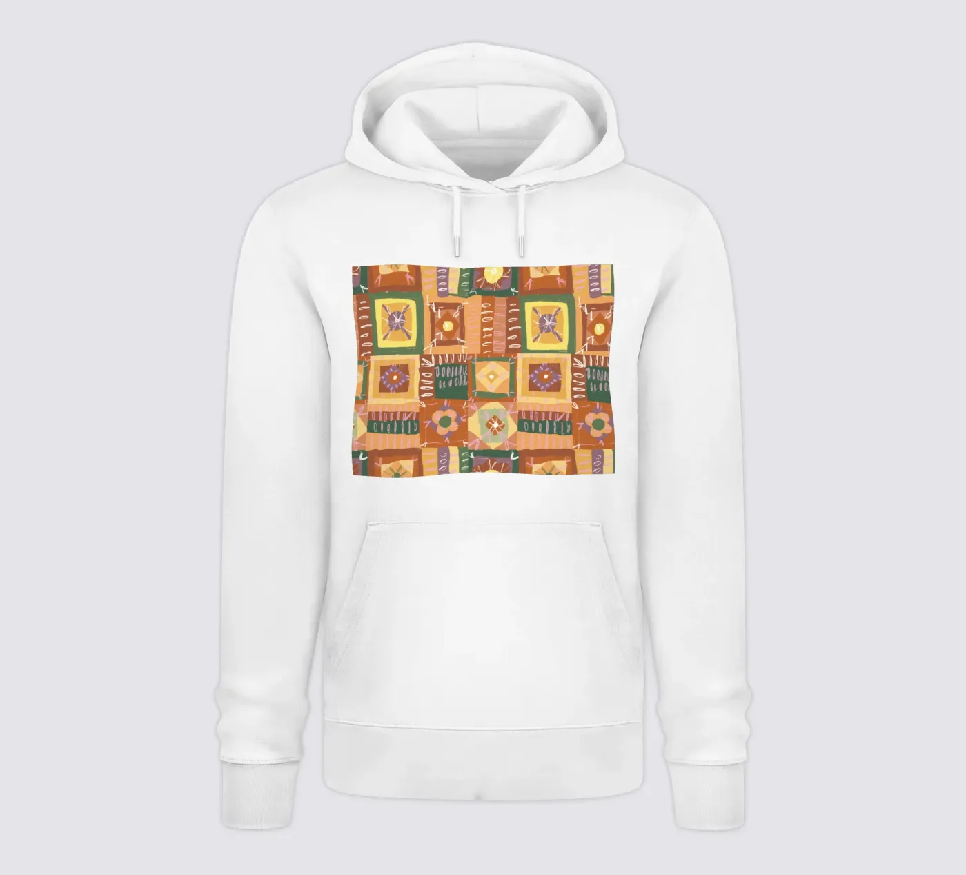 Brown patchwork hoodie van GigiRosado