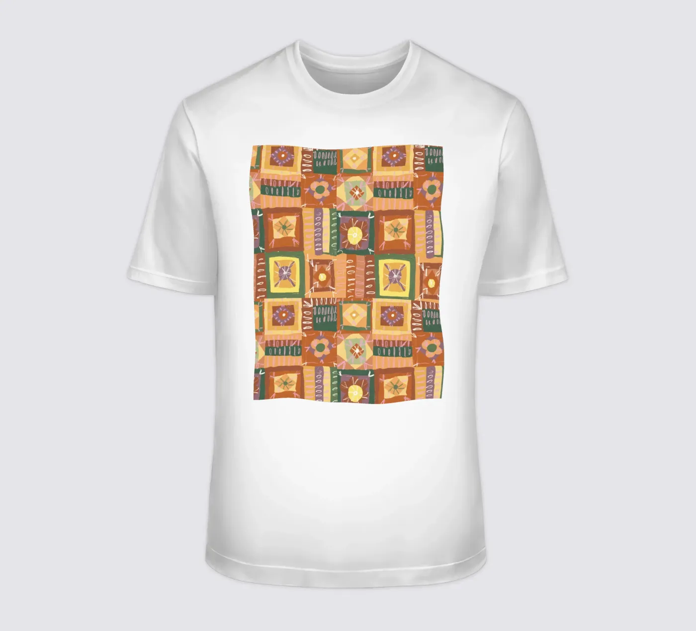 Brown patchwork t-shirt da GigiRosado