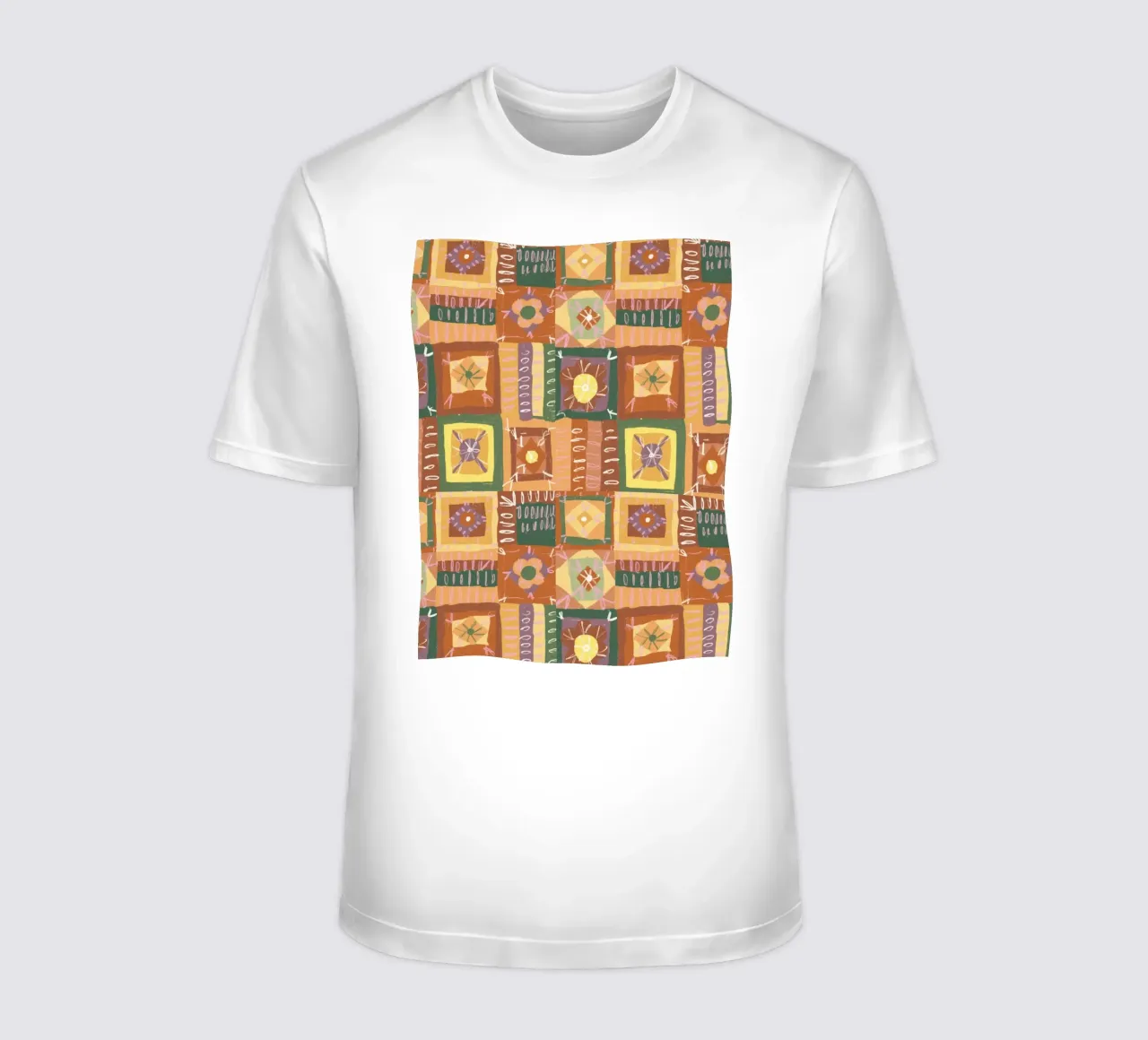 Brown patchwork t-shirt da GigiRosado