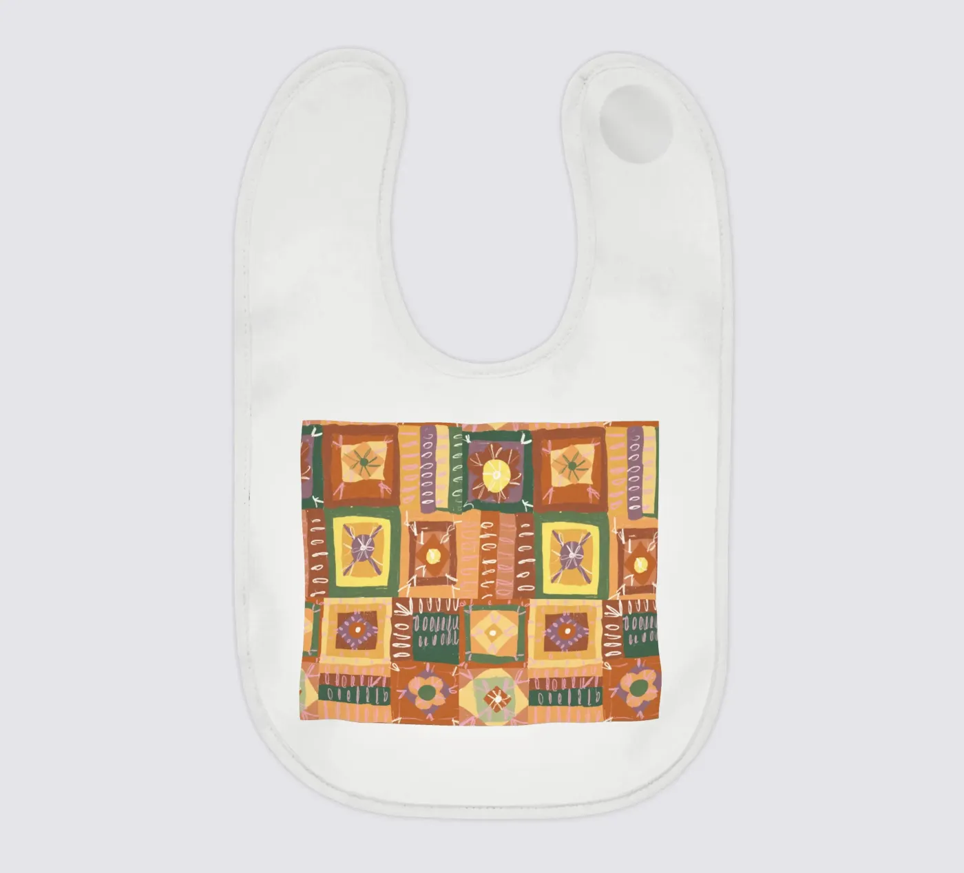 Brown patchwork bavoir de GigiRosado