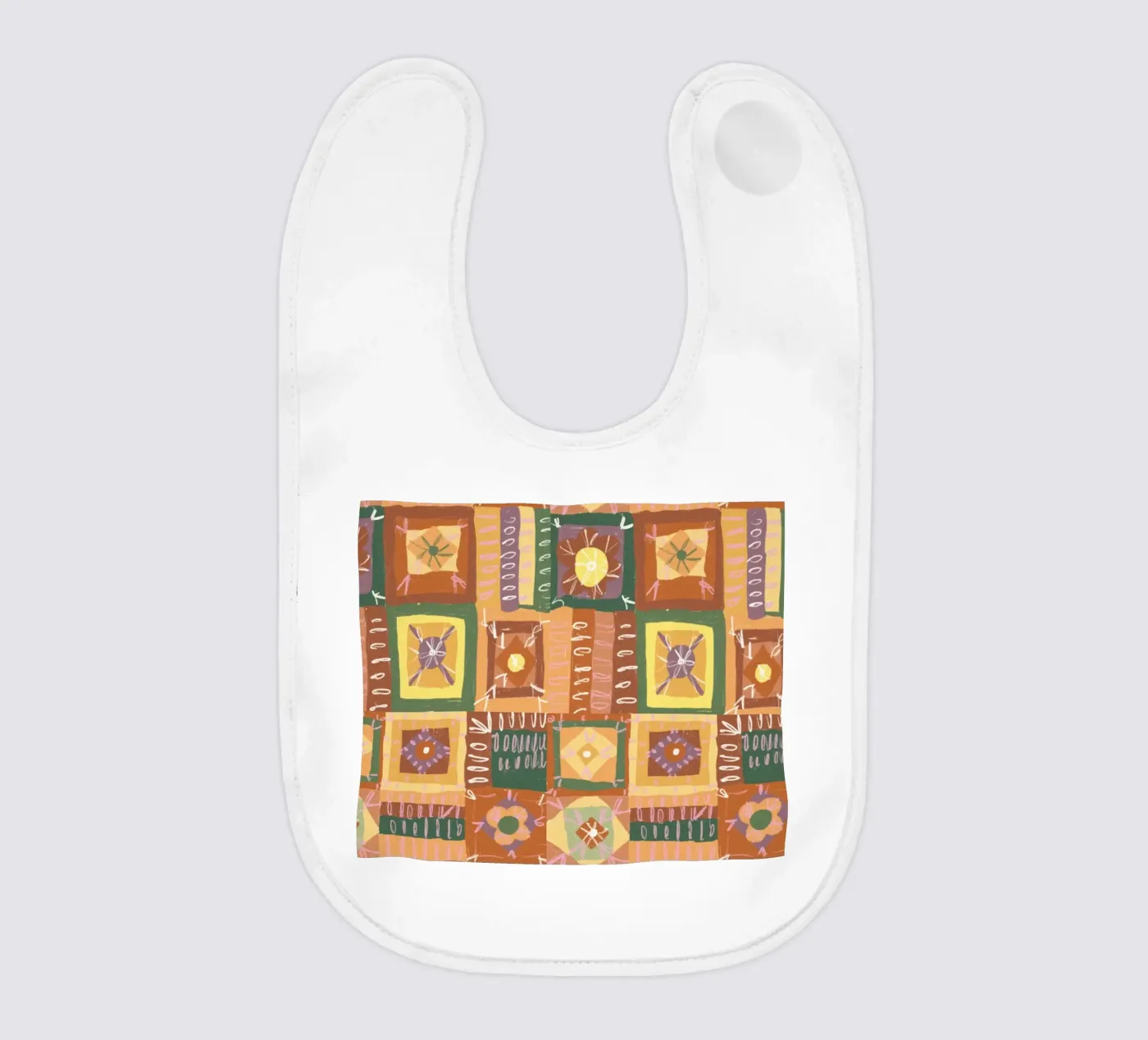 Brown patchwork bavoir de GigiRosado