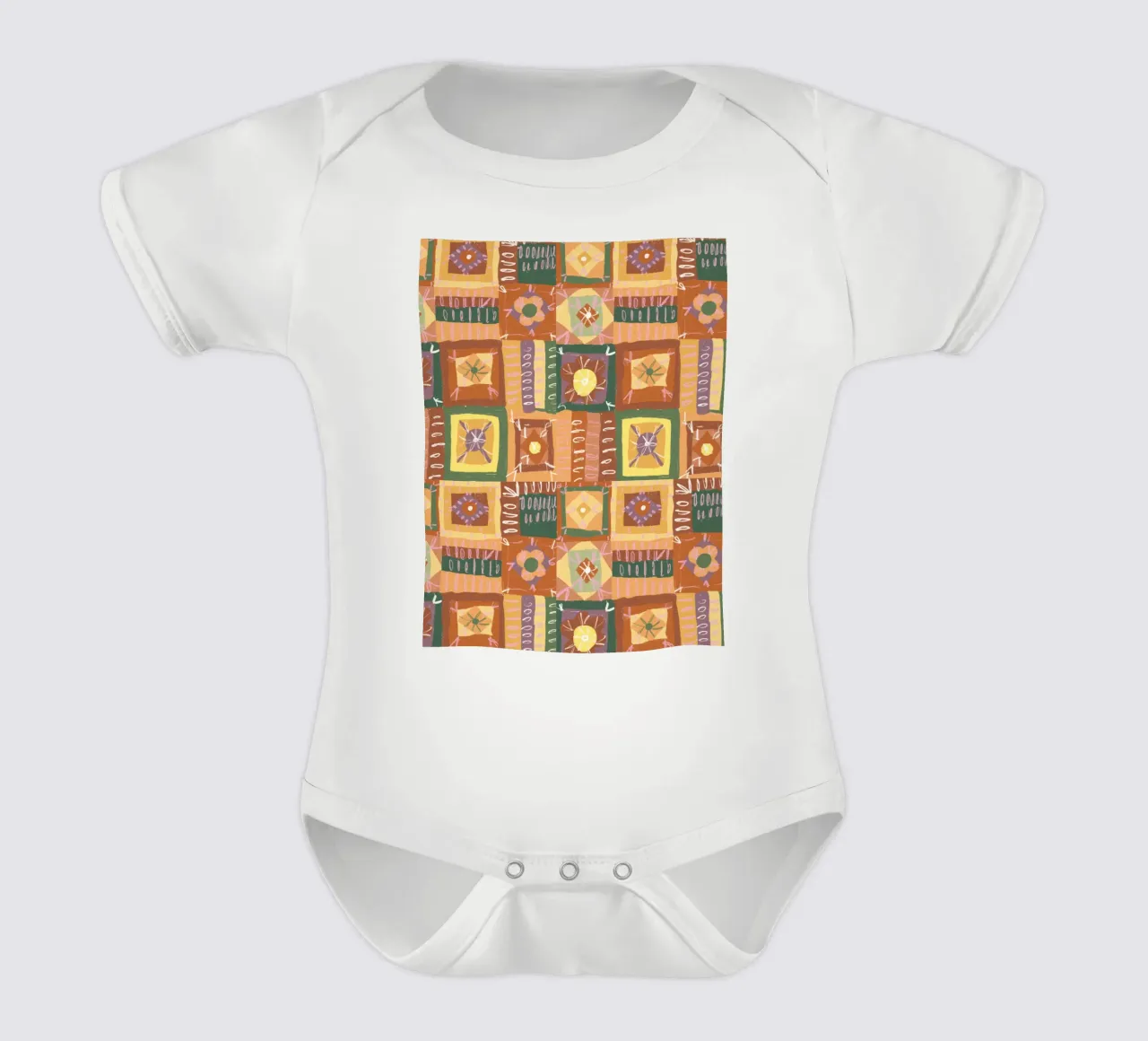 Brown patchwork body bébé de GigiRosado
