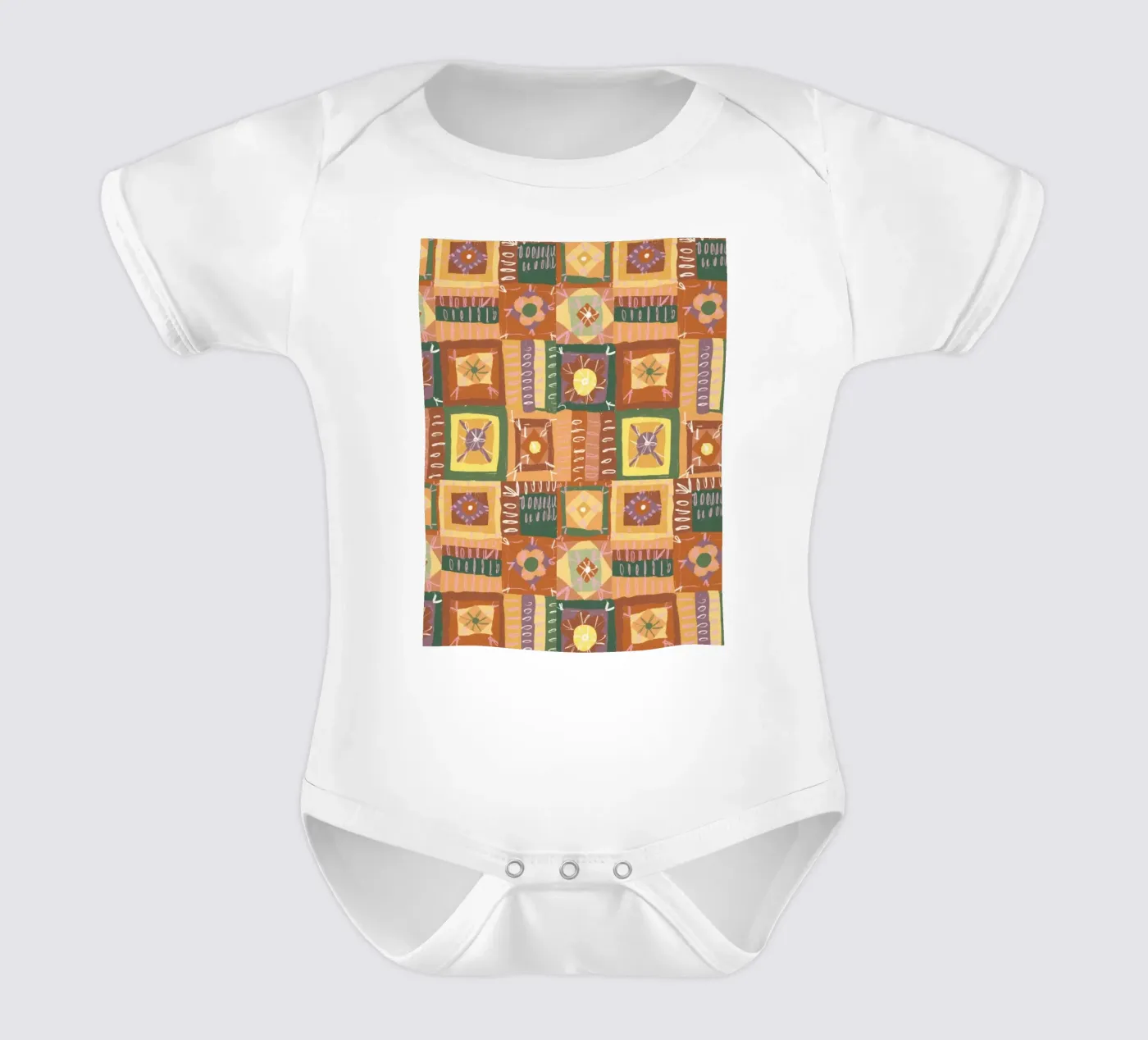 Brown patchwork body bébé de GigiRosado