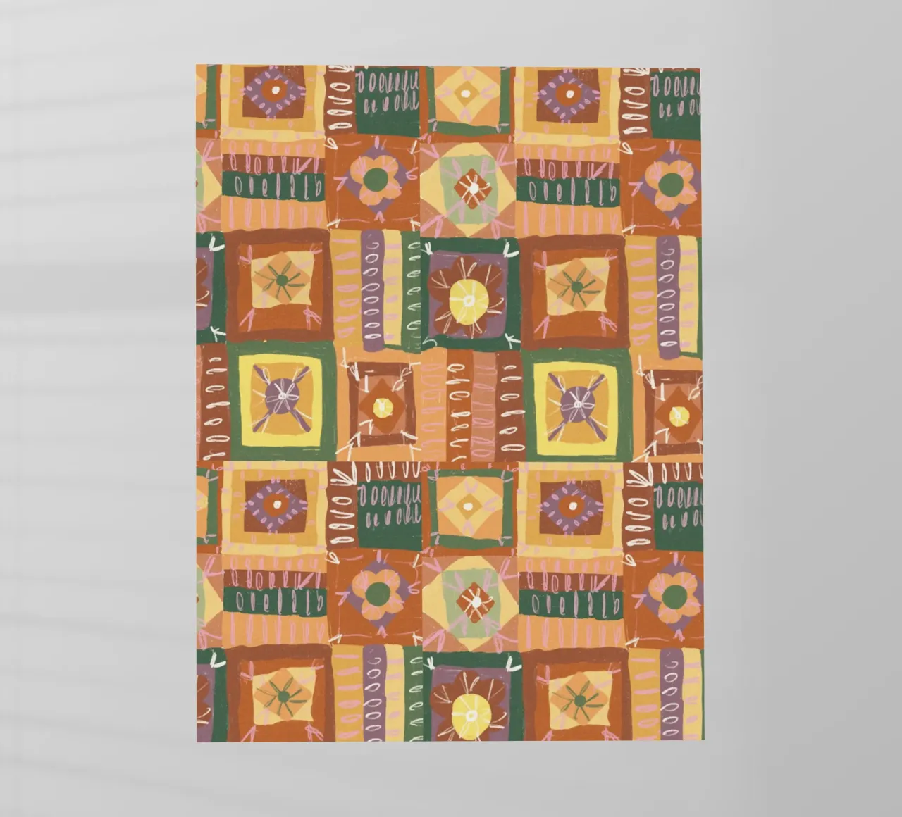 Brown patchwork pellicola backlit da GigiRosado