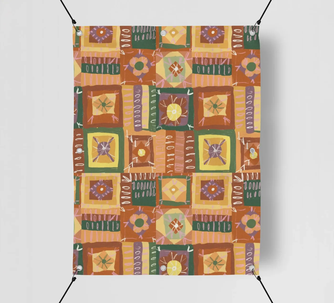 Brown patchwork bâche pvc de GigiRosado