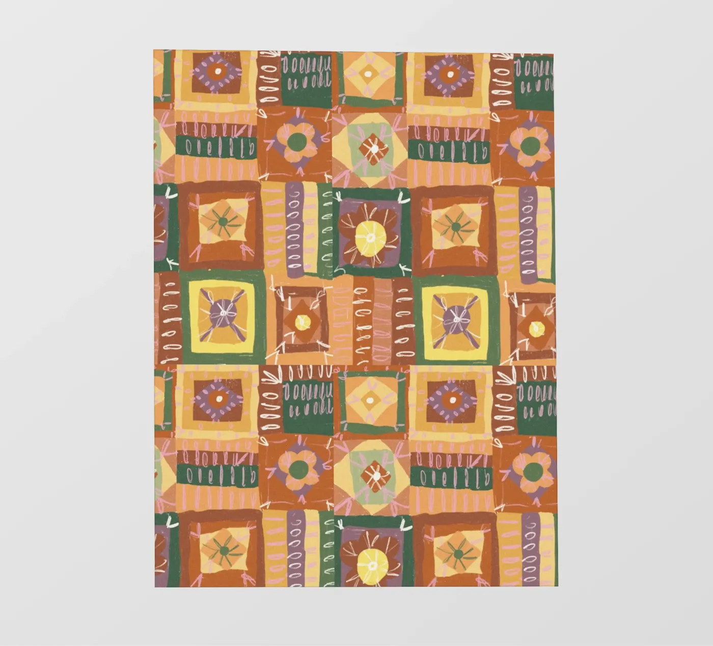 Brown patchwork telo in pvc da GigiRosado