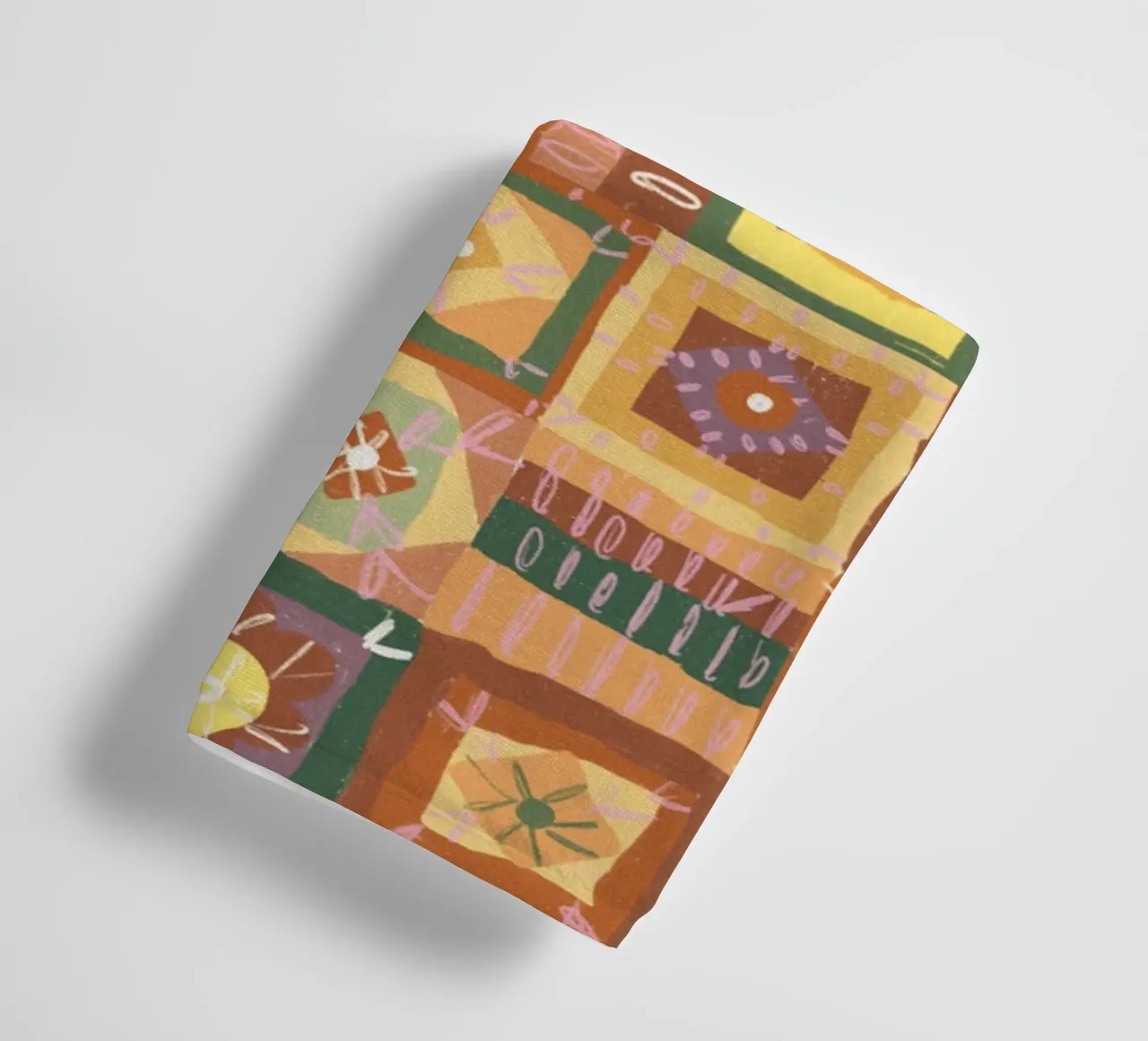 Brown patchwork badhanddoek van GigiRosado