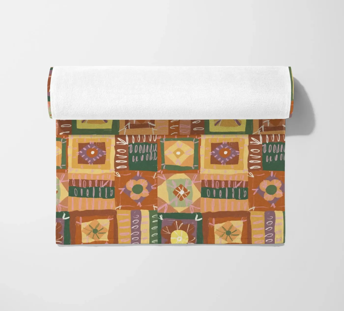 Brown patchwork Strandtuch von GigiRosado