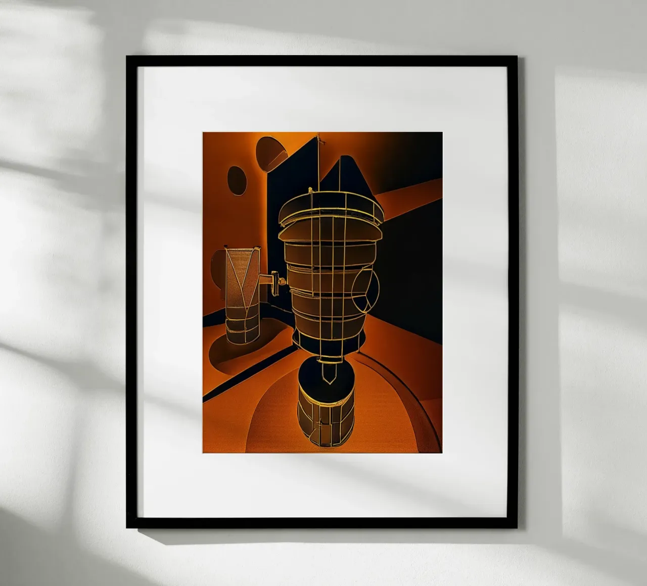 Pokal_1 poster con telaio in plastica da Abstract Art by LK