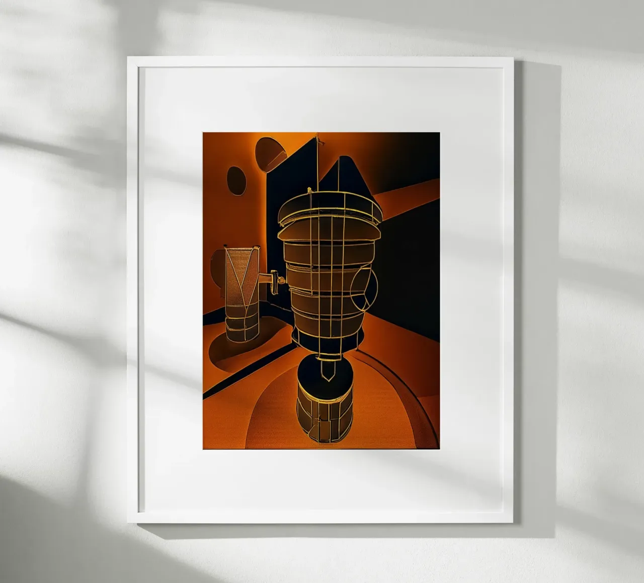 Pokal_1 poster con telaio in plastica da Abstract Art by LK