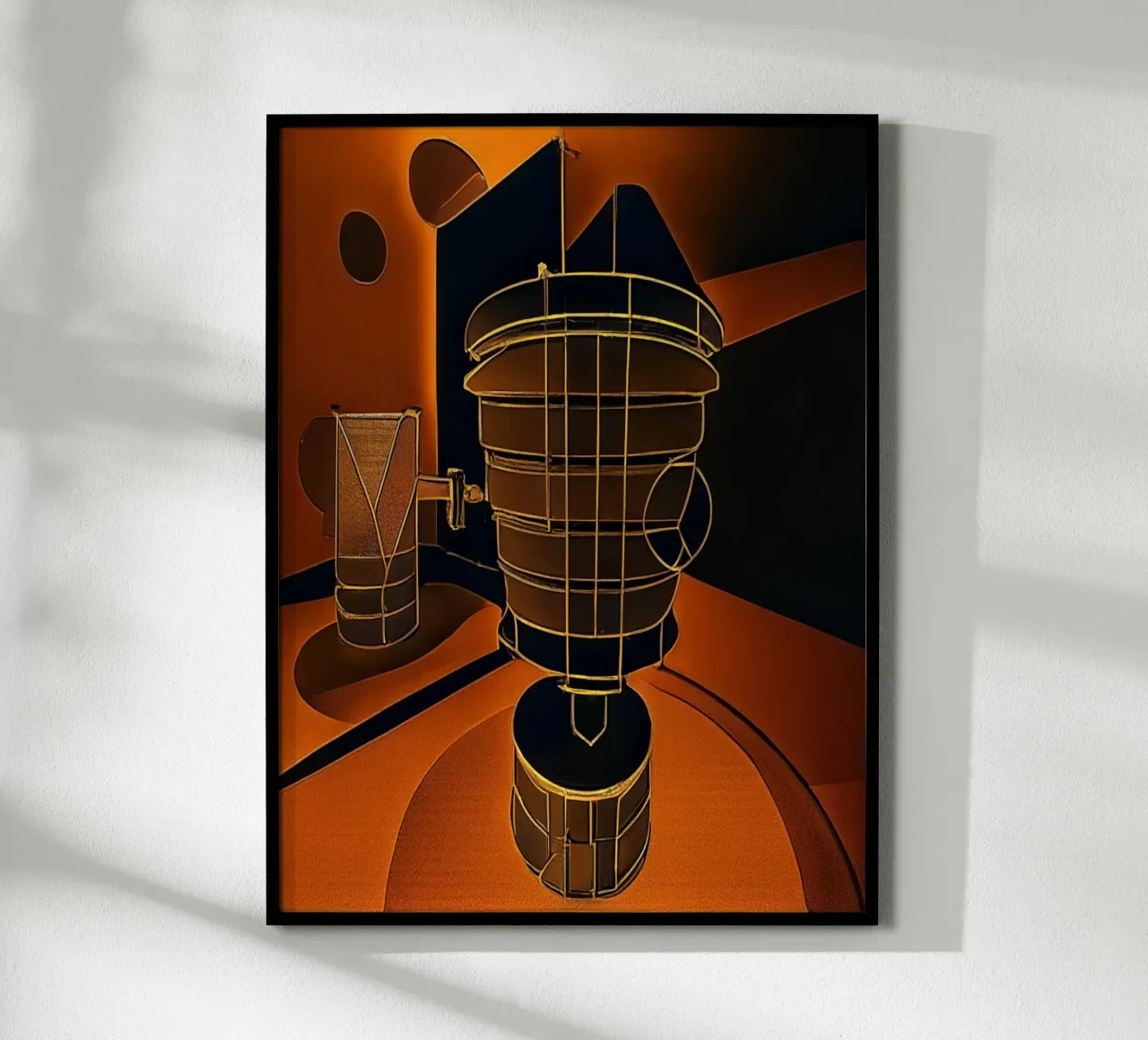 Pokal_1 poster con telaio in plastica da Abstract Art by LK