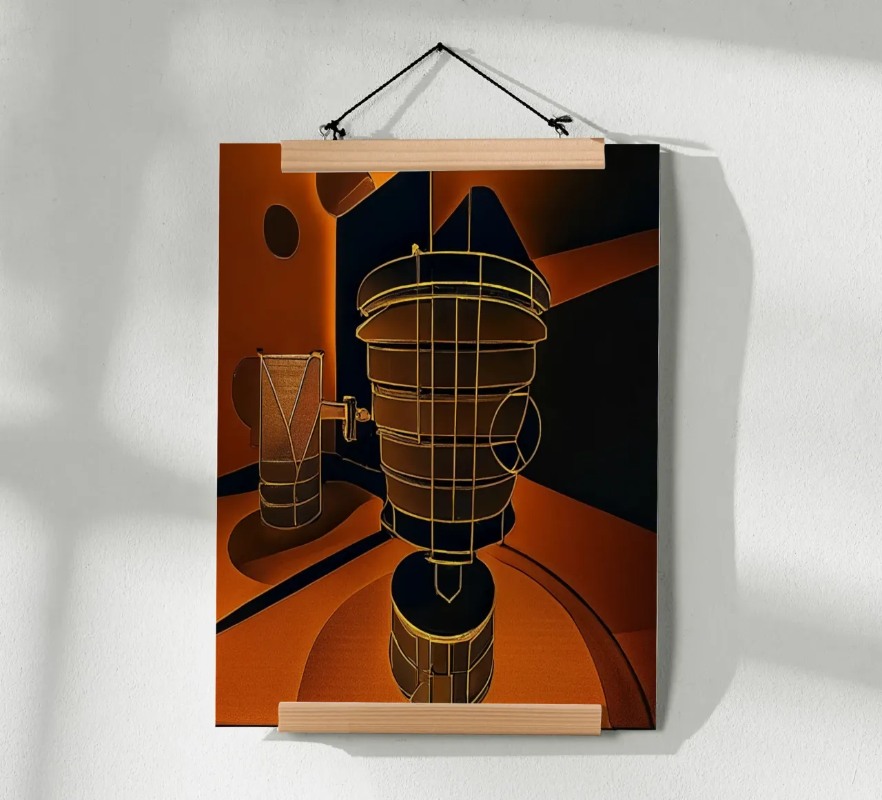 Pokal_1 poster con telaio in plastica da Abstract Art by LK
